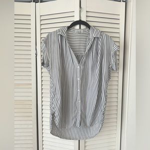 Madewell Striped Drapey Button Down